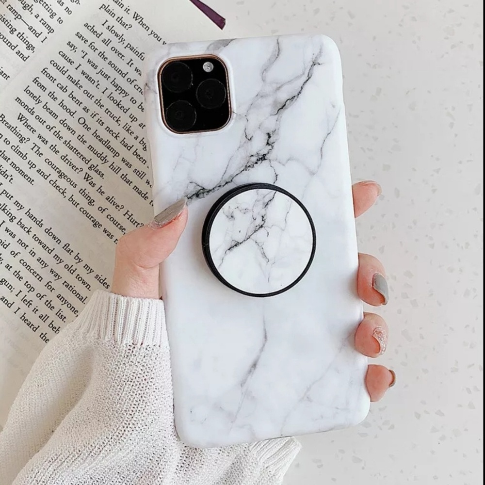 iPhone 11 Pro Max Marble Case with holder